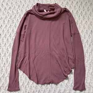 Babaton Sweater - Aritzia Mauve Women’s Cowl Neck Sweater